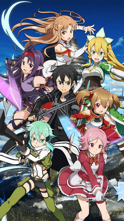 Sao Characters With Kirito Wallpaper