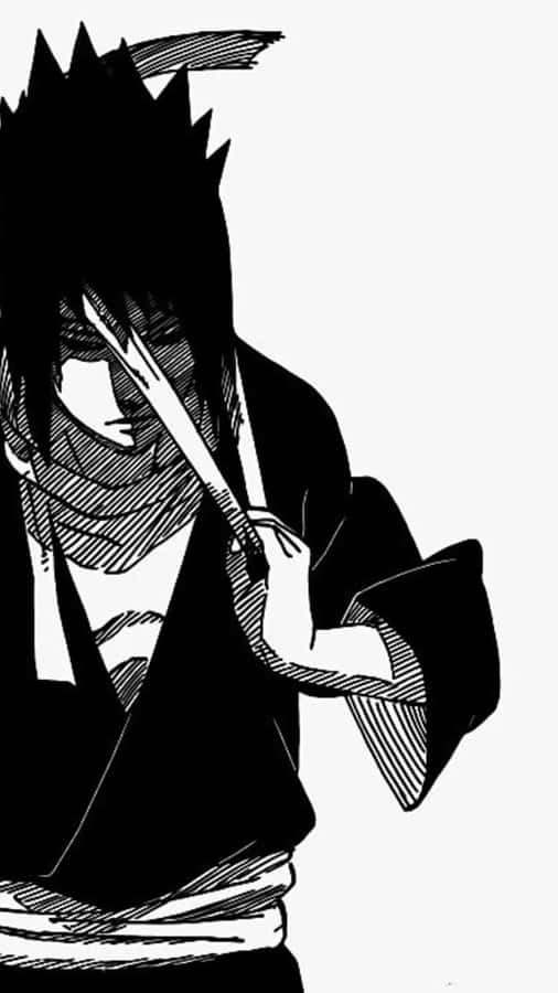 Sasuke Uchiha Manga Portrait Wallpaper