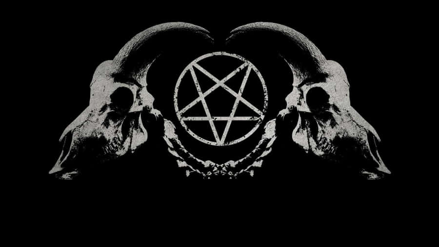 Satanic_ Skulls_and_ Pentagram Wallpaper