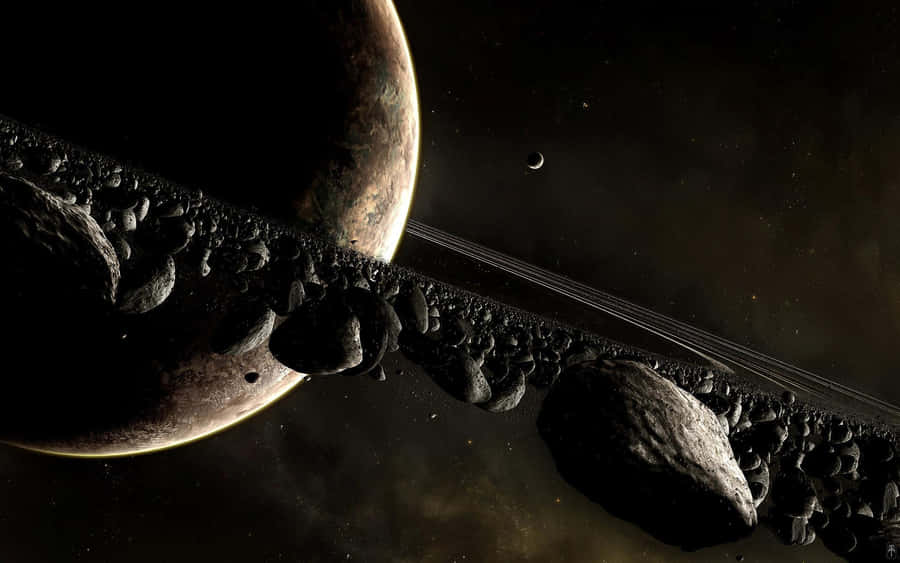 Saturn Real Space Wallpaper