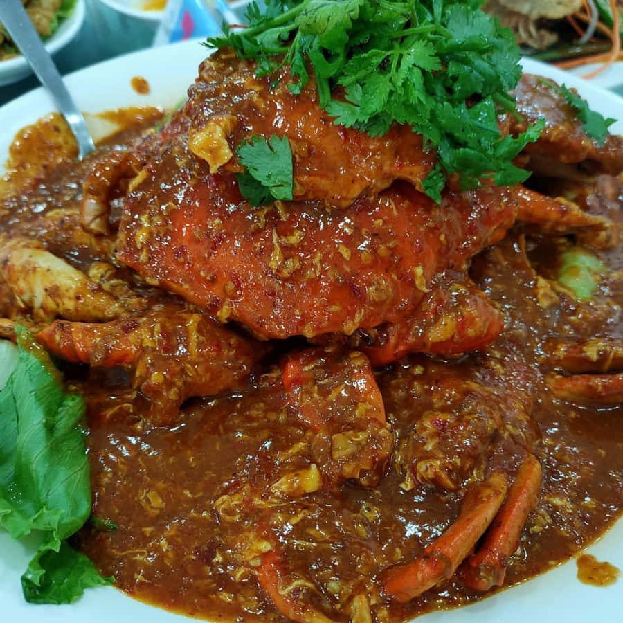 Saucy Chilli Crab Wallpaper