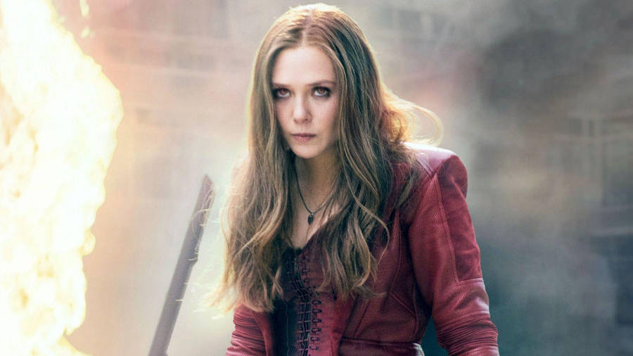 Scarlet Witch Unleashes Her Fury In Wandavision Wallpaper