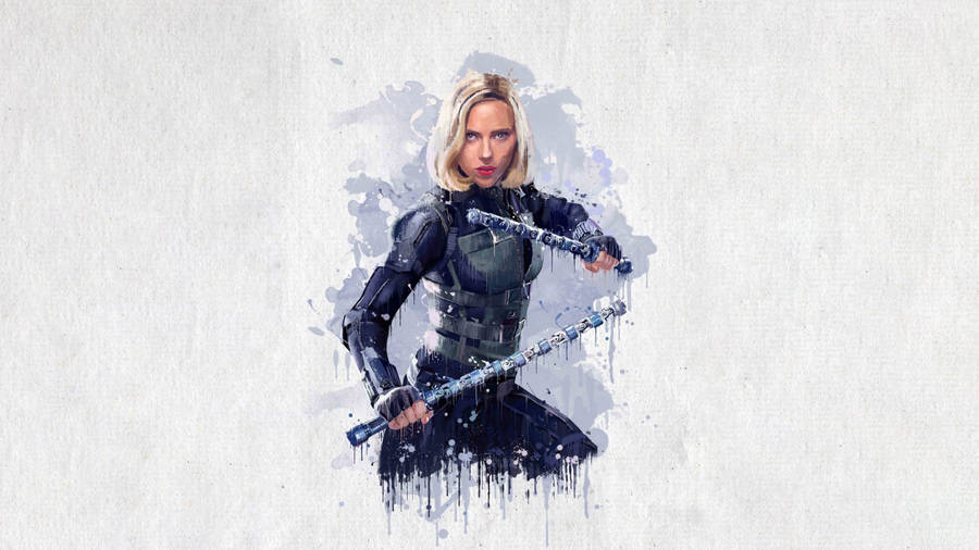 Scarlett Johansson Looking Enigmatic In Avengers: Infinity War Wallpaper