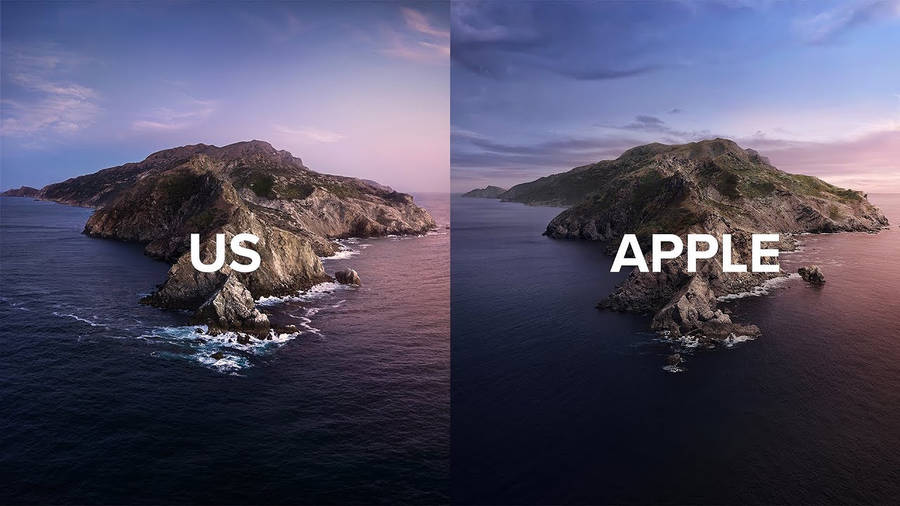 Scenic Landscape View Of Macos Catalina Wallpaper Wallpaper