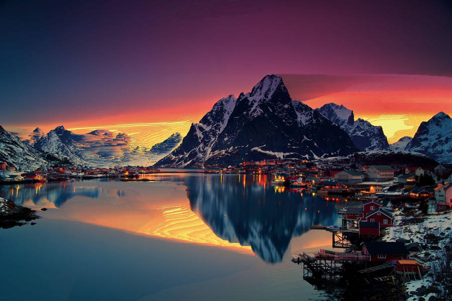 Scenic Lofoten Islands Wallpaper