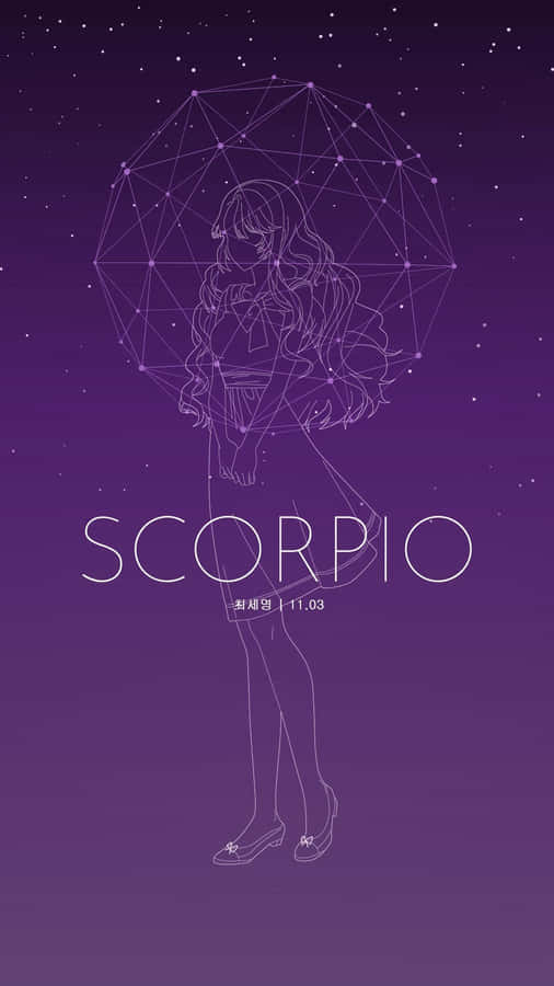 Scorpio Iphone Purple Girl Astrology Wallpaper