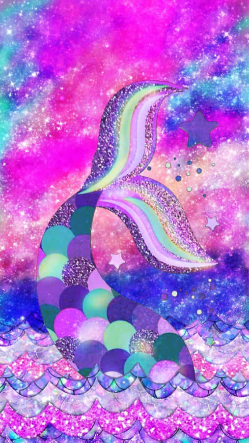 Sea And Sky Mermaid Glitters Wallpaper