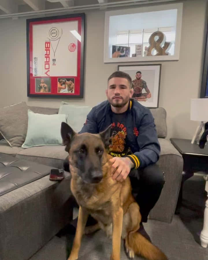 Sean Brady With His Dog Wallpaper