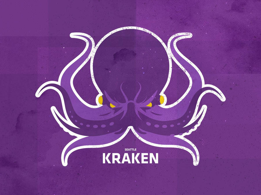 Seattle Kraken Octopus Logo Art Wallpaper