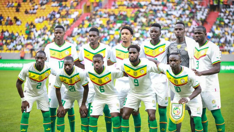 Senegal National Football Team Fifa Lineup Wallpaper