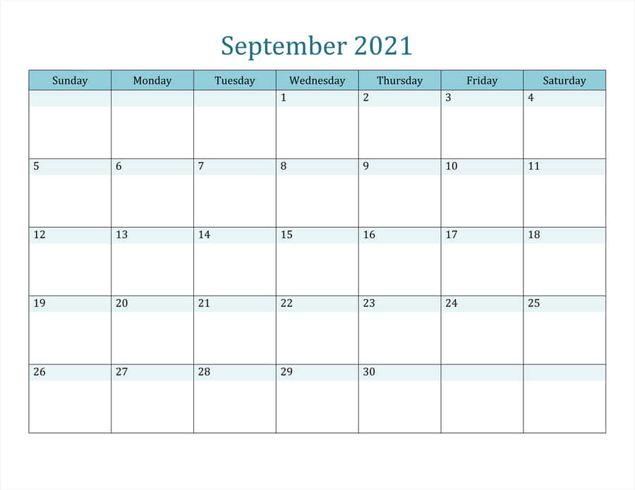 September 2021 Calendar With Holidays Wallpaper