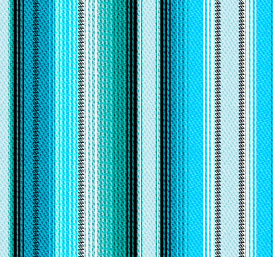 Serape With Blue Stripes Wallpaper