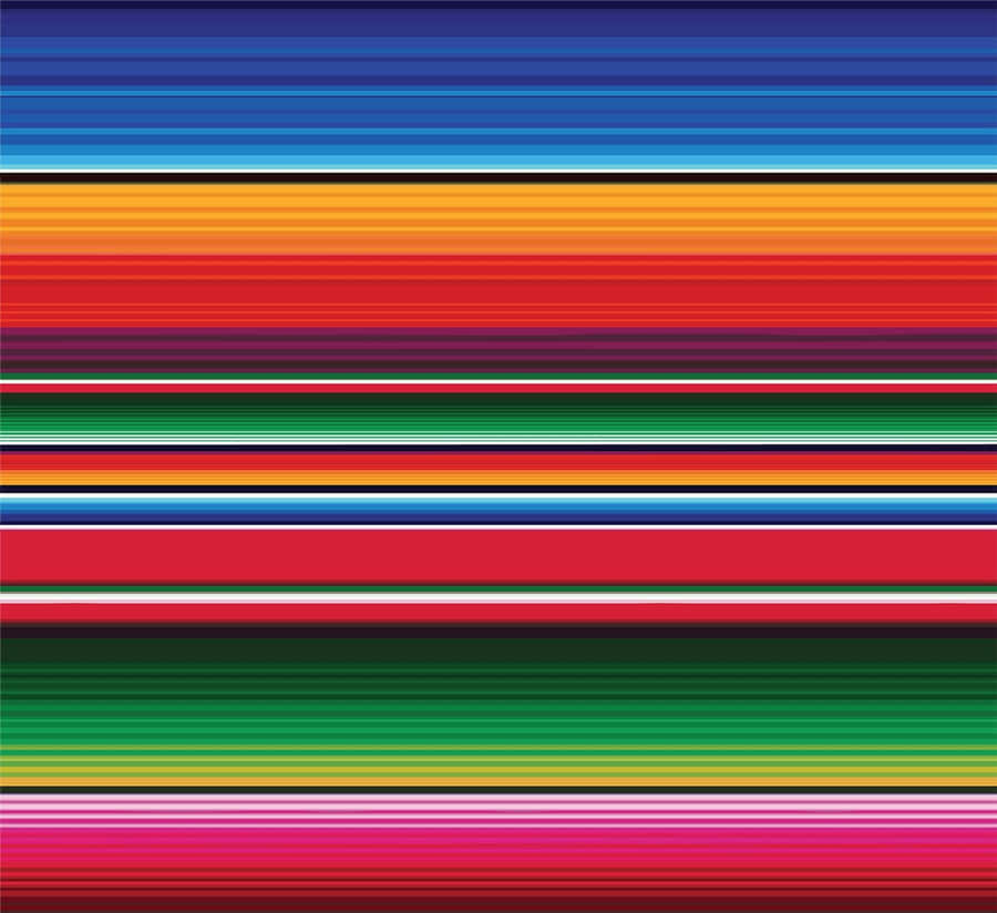 Serape With Orange Stripes Wallpaper