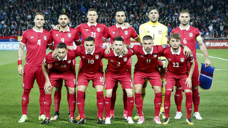 Serbia National Football Team Pre-game Photo Wallpaper