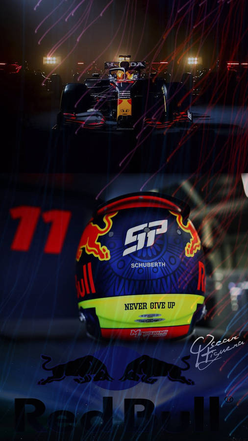 Sergio Perez Light Streaks Wallpaper