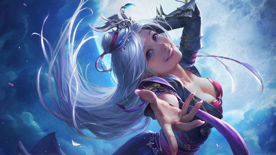 Sexy Anime Lady Smile Wallpaper