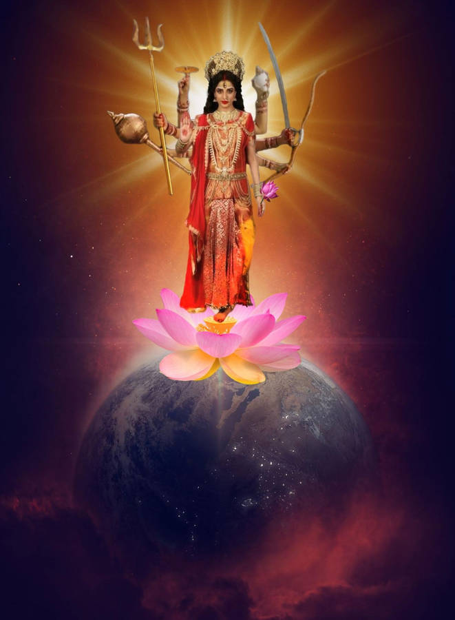 Shakti Hindu Deity Of The Earth Wallpaper