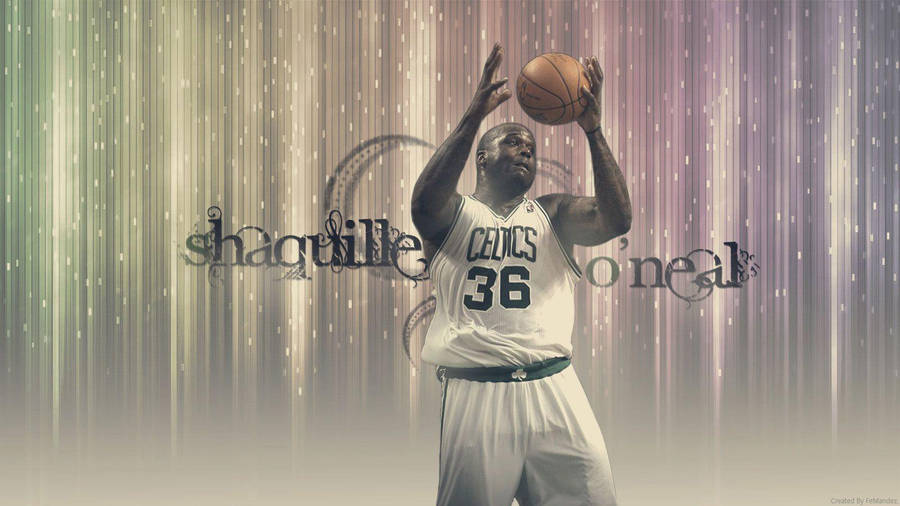 Shaquille O'neal Glittered Art Wallpaper