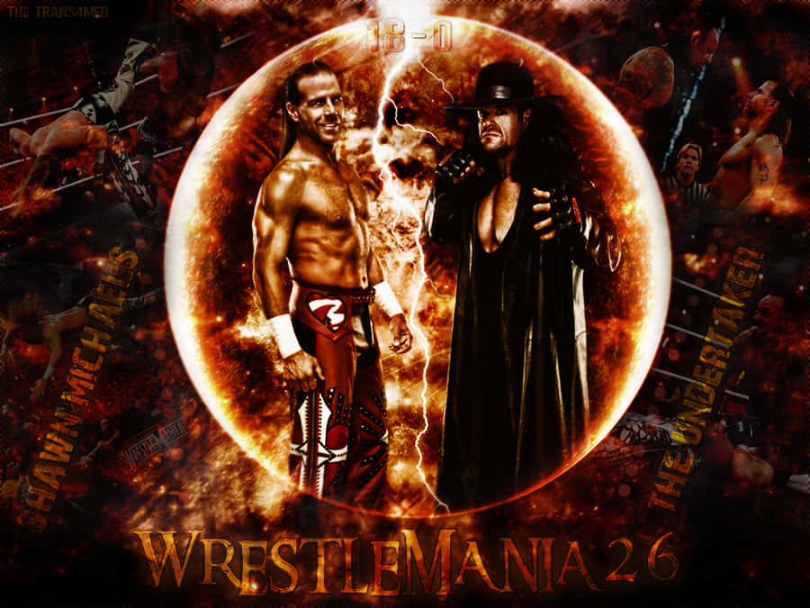 Shawn Michaels The Undertaker Creative Art Wallpaper