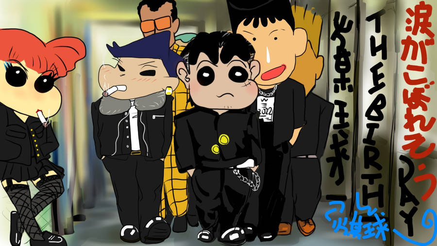Shin Chan Gangster Wallpaper