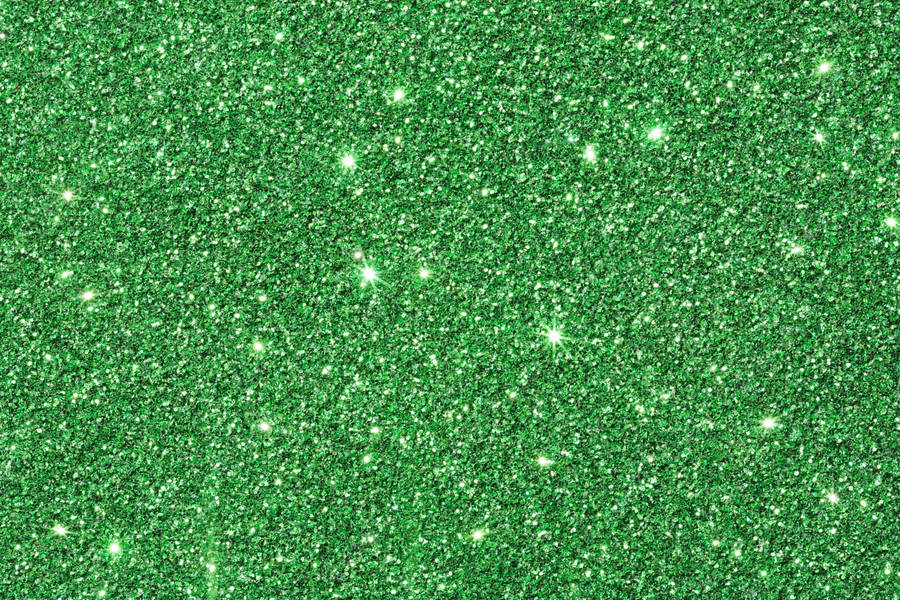Shine Brightly With Green Glitter Wallpaper