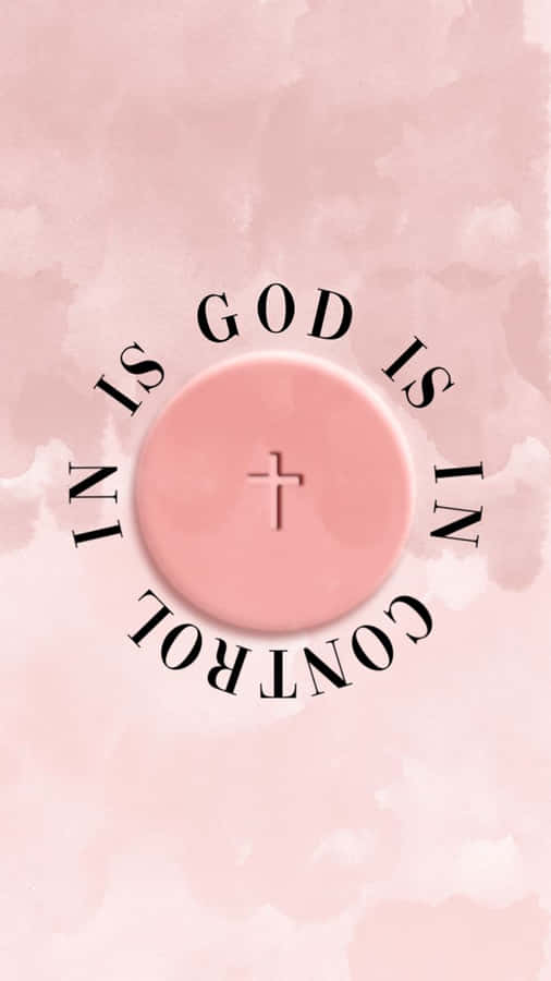 Shine Your Light With This Beautiful Pink Cross. Wallpaper