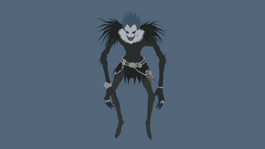 Shinigami Of Death Note With His Ominous Scythe Wallpaper