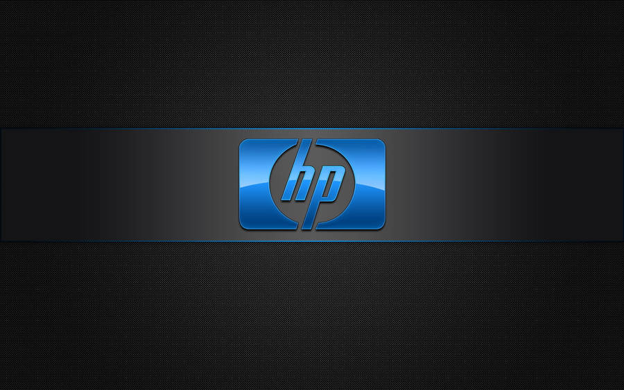 Shiny Blue Hp Laptop Logo Wallpaper