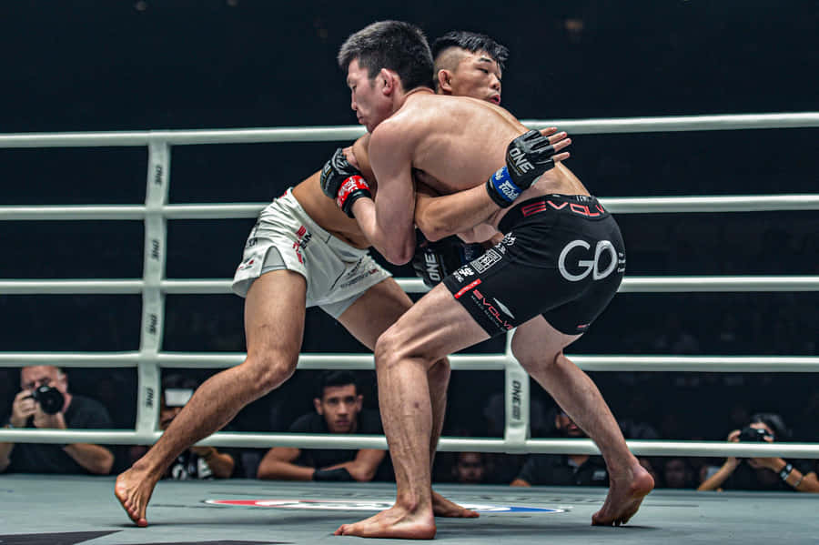 Shinya Aoki Grappling Christian Lee Wallpaper