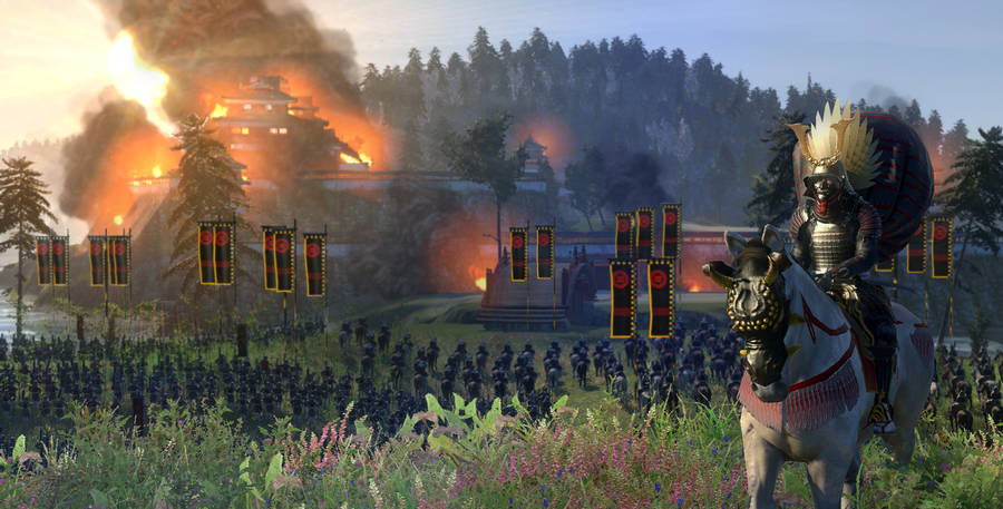 Shogun 2 Total War Burning Building Wallpaper