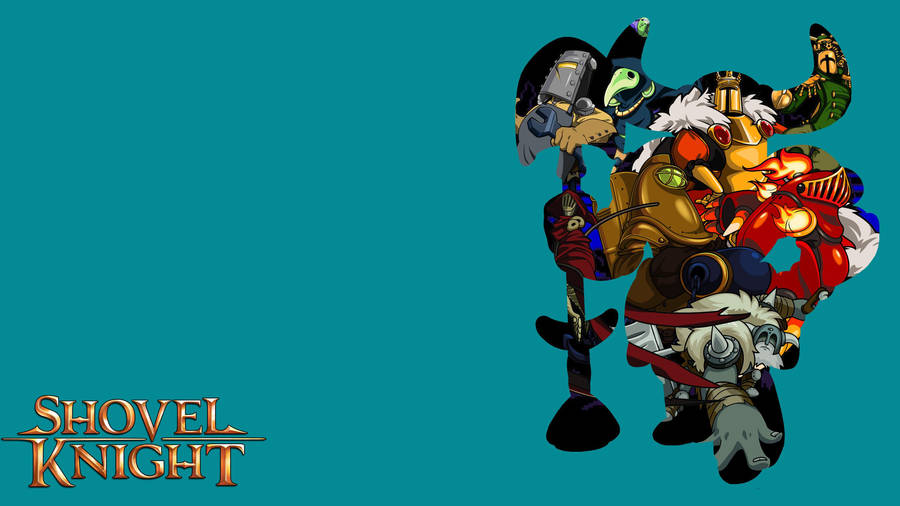 Shovel Knight Outline Illustration Wallpaper