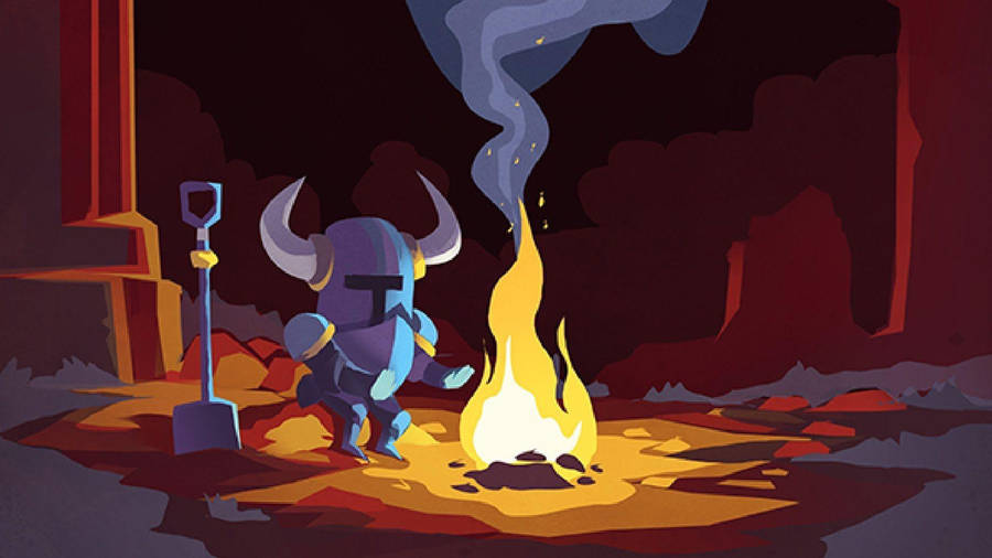Shovel Knight Warming Up Wallpaper