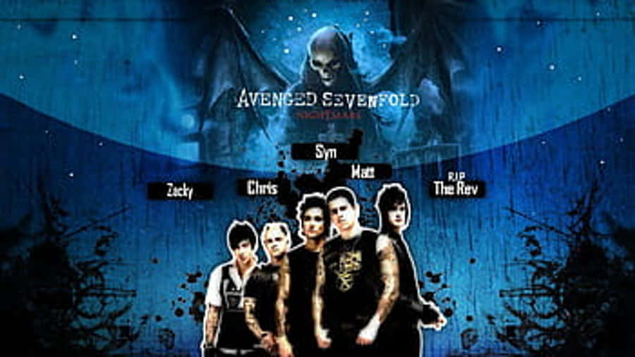 Show Off Your Avenged Sevenfold Fandom To The World With This Eye-catching Iphone Wallpaper. Wallpaper