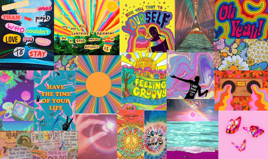 Show Off Your Hippie Vibes With This Aesthetic Laptop Wallpaper