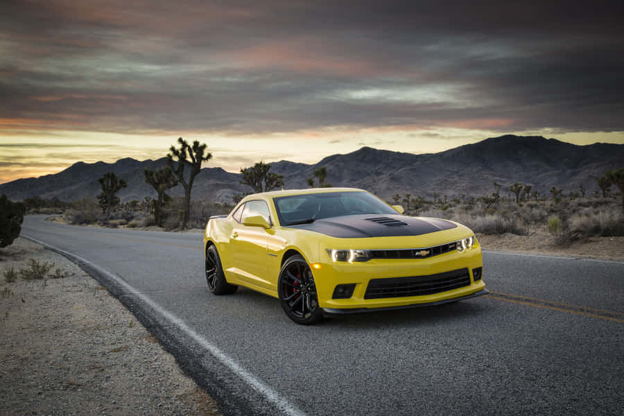 Show Off Your Style With This Sleek And Stylish Cool Camaro. Wallpaper