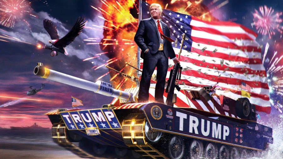 Show Your Pride And Patriotism With A Badass Look. Wallpaper