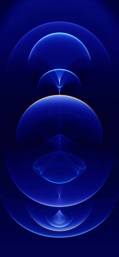 Show Your Style With A Solid Blue Iphone Wallpaper