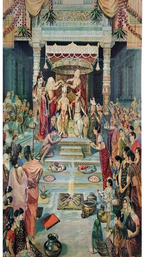 Shree Ram Painting Wallpaper