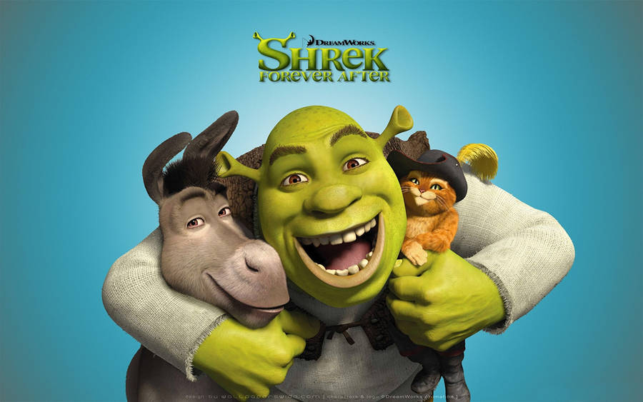 Shrek Donkey Puss Forever After Wallpaper