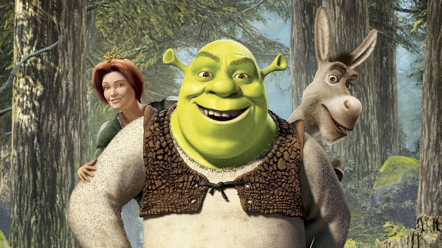 Shrek Fiona Donkey Wallpaper