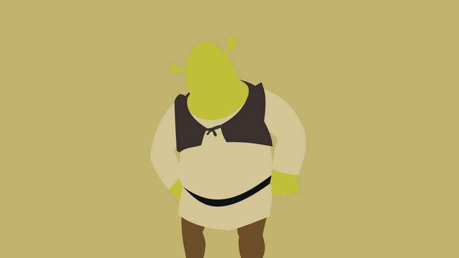 Shrek Minimalist Art Wallpaper