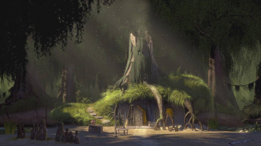 Shrek's Swamp House Wallpaper