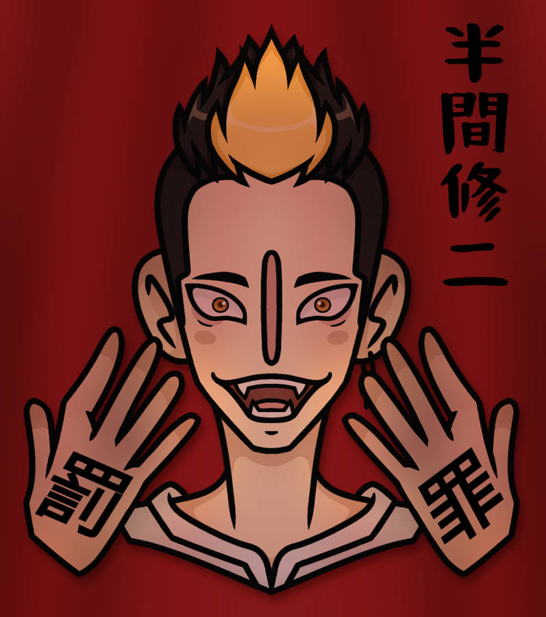 Shuji Hanma Red Cartoon Wallpaper