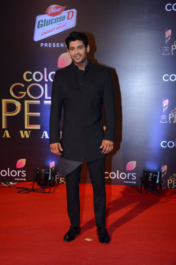 Sidharth Shukla On Red Carpet Wallpaper