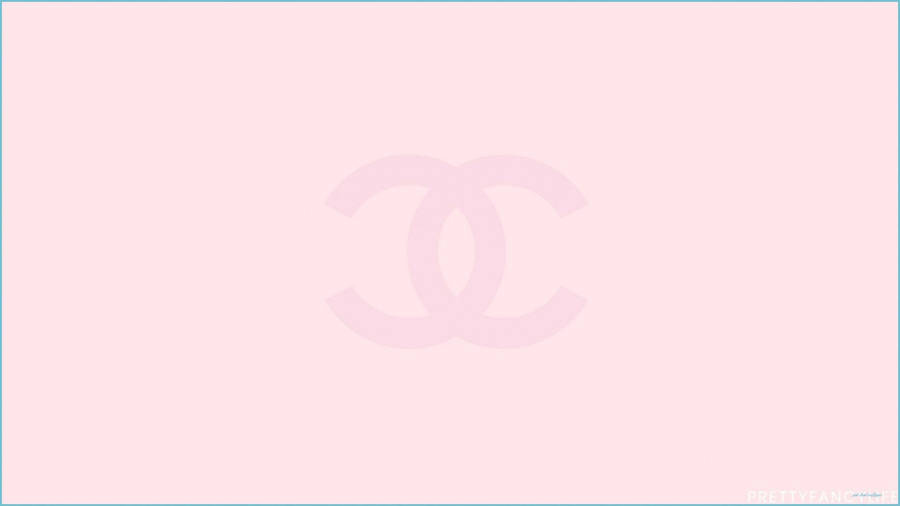 Silhouette Of Pink Chanel Logo Wallpaper