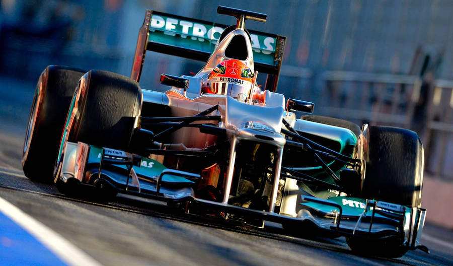 Silver Petronas Michael Schumacher Wallpaper