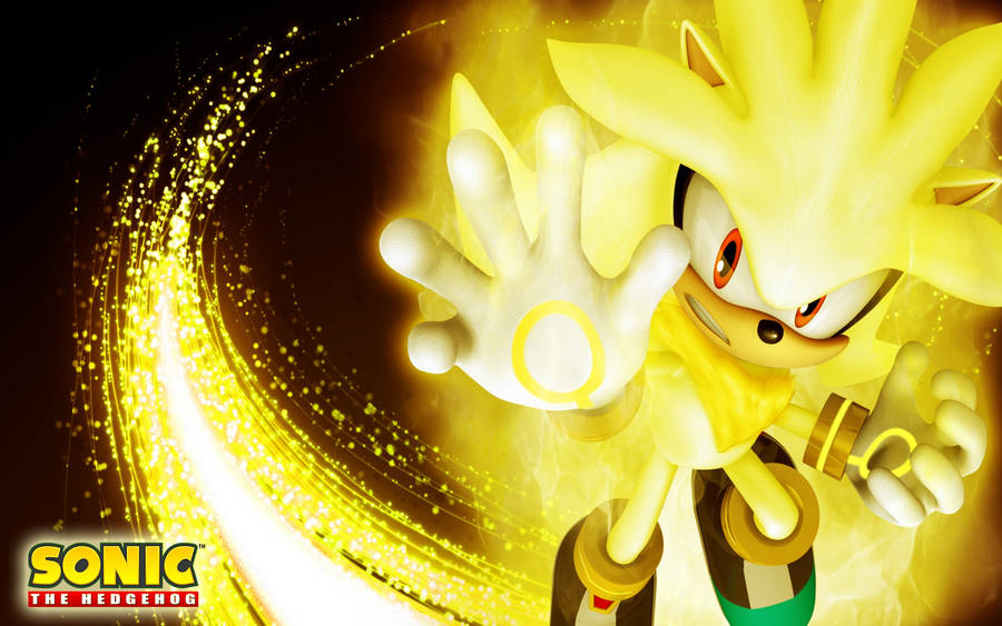 Silver The Hedgehog Yellow Glow Wallpaper