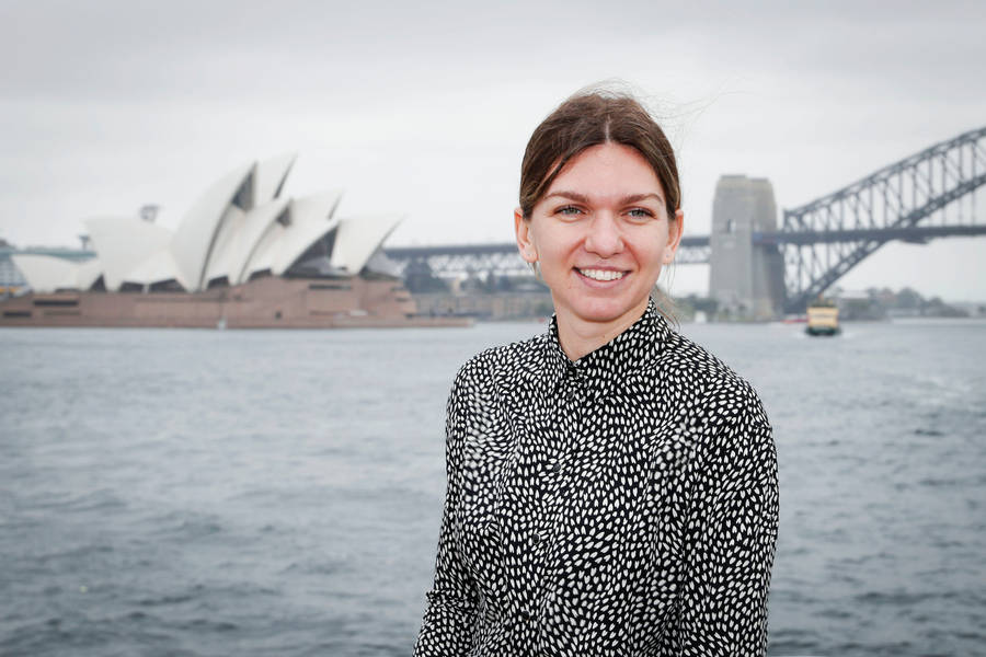 Simona Halep In Australia Wallpaper