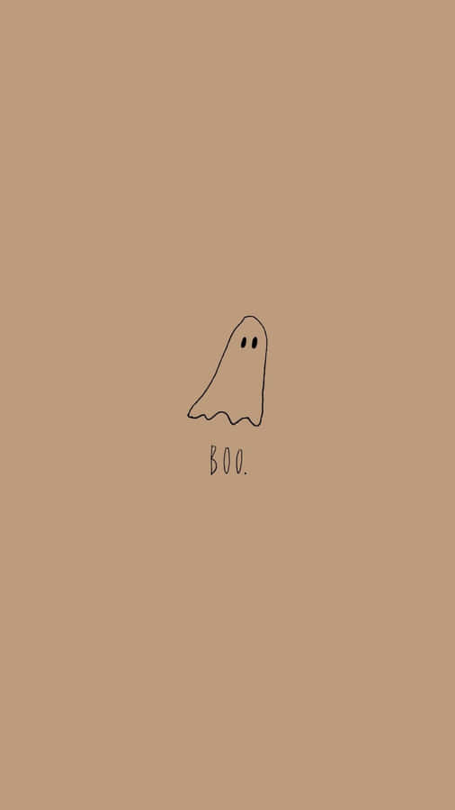 Simple And Cute Iphone Boo Wallpaper