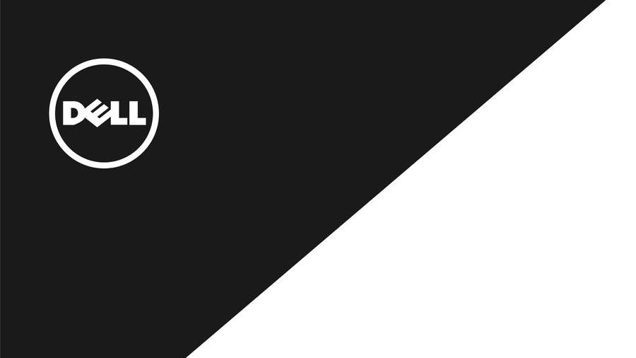 Simple Black And White Dell 4k Wallpaper